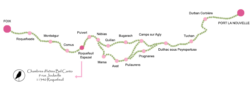 Bel Canto - Chambres d'hôtes Roquefeuil - Hébergement Roquefeuil - Hôtel Roquefeuil - Chambres d'hôtes Pays de Sault - Chambres d'hôtes Plateau de Sault - Sentier Cathare - Hébergement Sentier Cathare